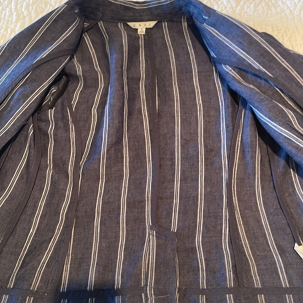 Cabi nautical stripe linen blazer - Picture 6 of 6